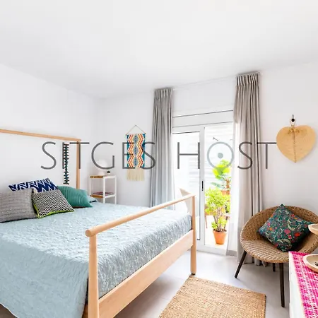 Con Patio Y A 5 Minutos De La Playa Appartamento Sitges